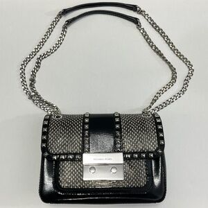Michael Kors Black Snake Leather Purse